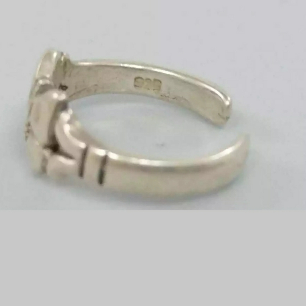 .925 Toe Ring Solid Sterling Silver Butterfly - image 7